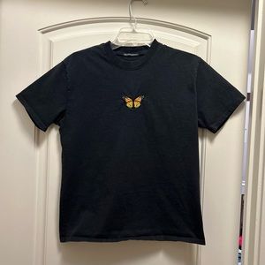 Black Brandy Melville Butterfly T-shirt